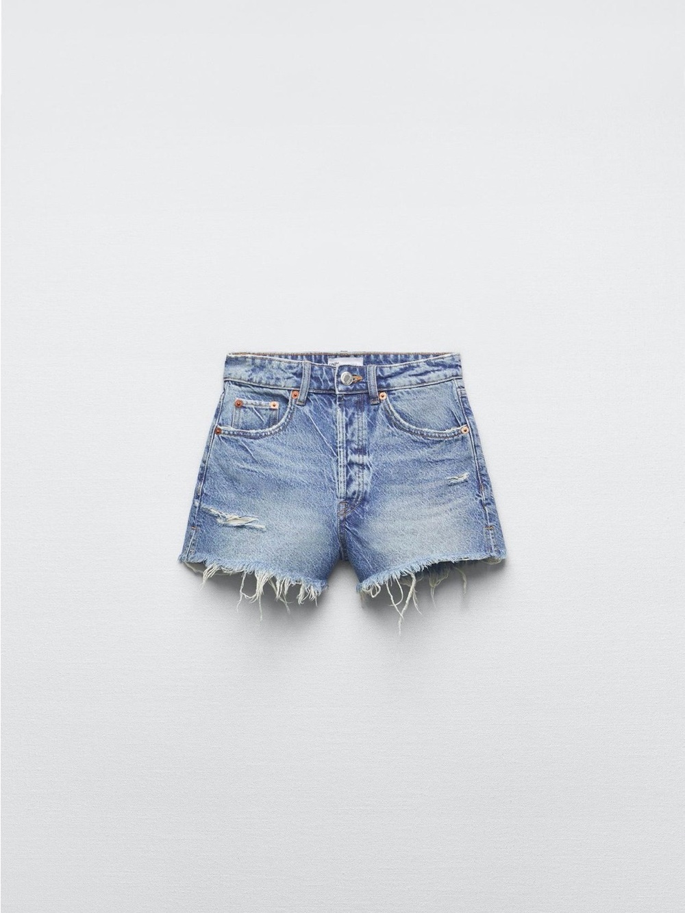 Women's ZARA Distressed Denim Shorts